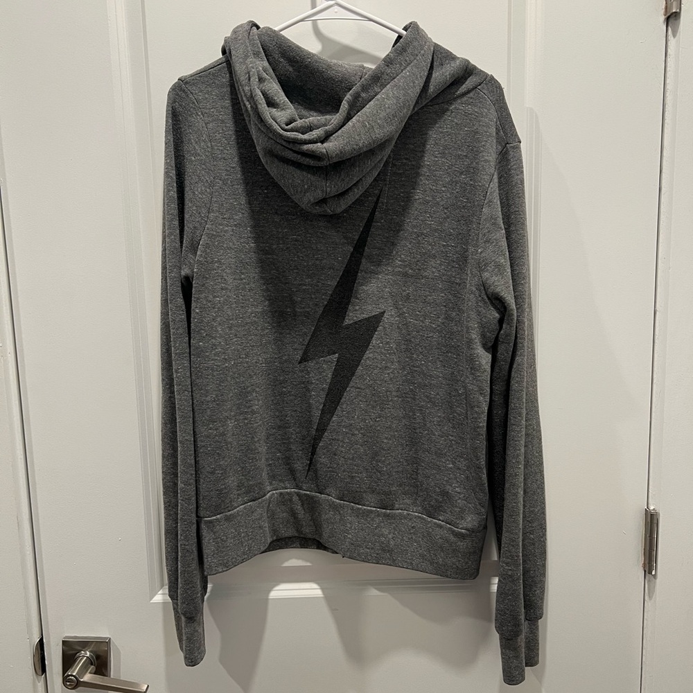 Aviator Nation Lightning Bolt Front Zip Jacket